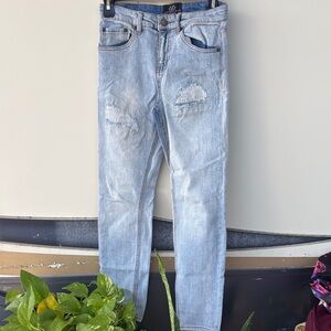 Light Blue Distressed Jeans